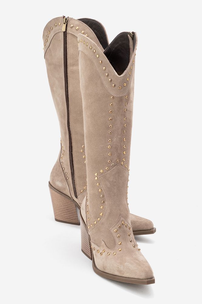 kadin-deri-zimba-detayli-western-cizme-BEJ SUET-HKN1608-0101785_0